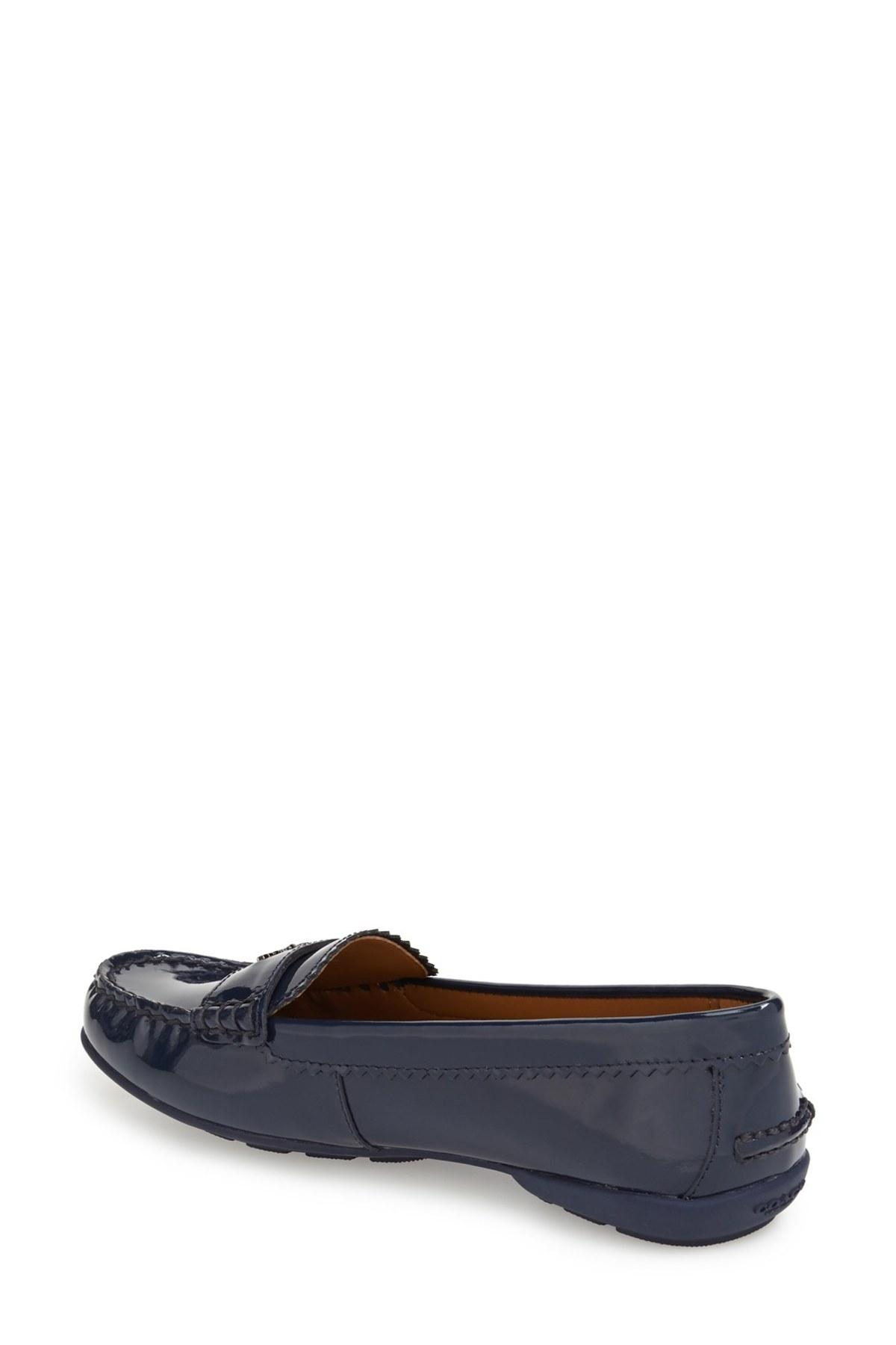 Coach odette patent leather loafers hotsell